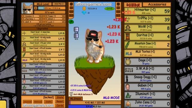 FLASH-ИГРЫ | ИГРАЮ В КОШАЧИЙ MLG КЛИКЕР смотреть онлайн
