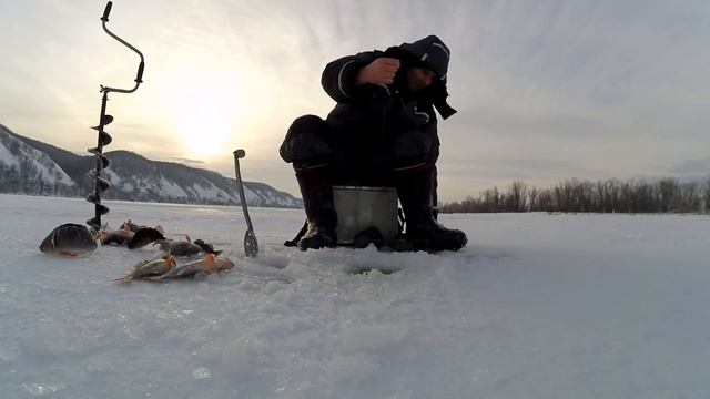 Как я ловлю окуня на мормышку. смотреть онлайн