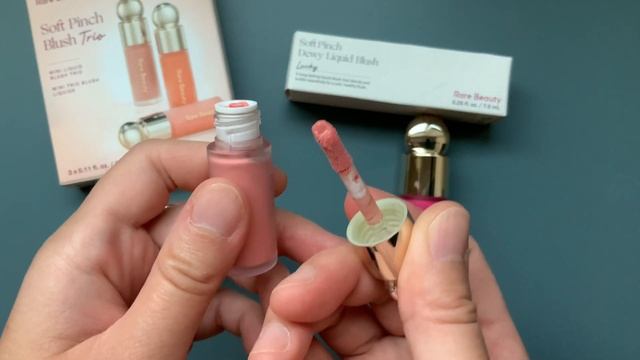 RARE BEAUTY Soft Pinch Blushes Lucky Peace Hope Bliss swatches смотреть онлайн