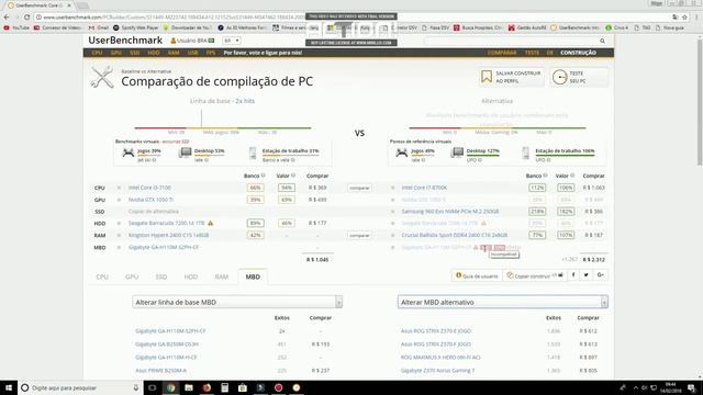 Benchmark no Core i3 7100 + gtx 1050ti смотреть онлайн
