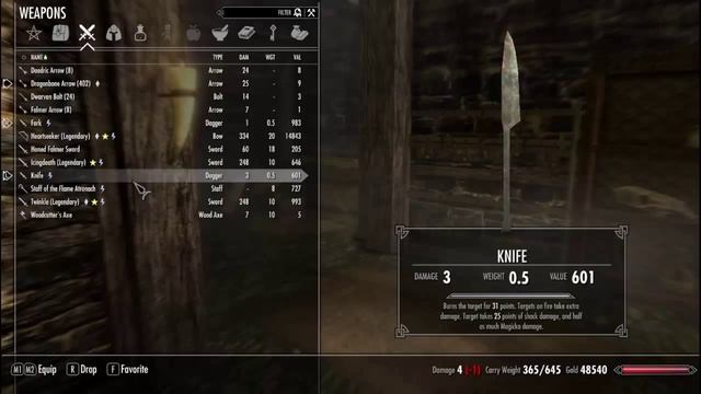 Skyrim Weapons: The Fork and Knife! смотреть онлайн