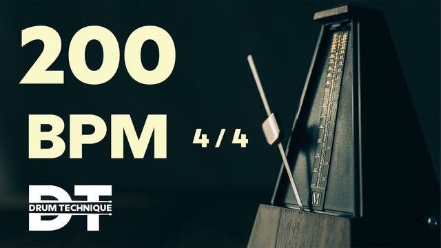200 BPM ONLINE METRONOME 4/4 cowbell sound #study смотреть онлайн