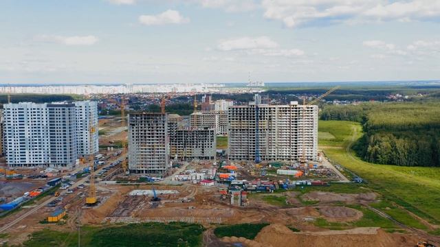 Динамика строительства ЖК "Меридиан Юг" июнь 2022 Новостройки Тюмени Мыс смотреть онлайн