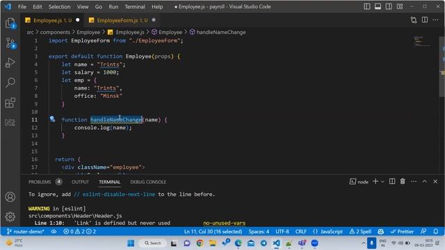 Part 11 Props | Child to Parent in React | Event handling смотреть онлайн