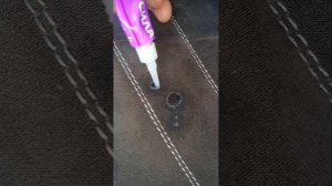 Очистить супер-клей с ткани.