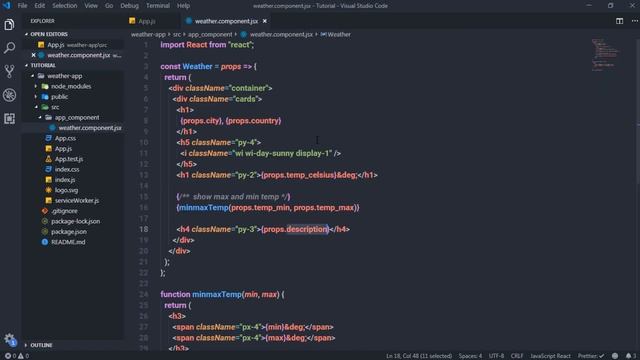 Complete Weather app Using React - Weather API смотреть онлайн