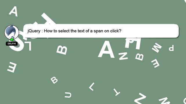 jQuery : How to select the text of a span on click? смотреть онлайн