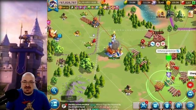 KvK 2 City Rallies with Sun Tzu and YSG in garrison - fun times for AoE in Rise of Kingdoms смотреть онлайн