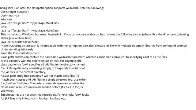 Including all the jars in a directory within the Java classpath смотреть онлайн