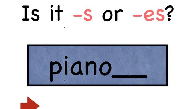 Spelling Quiz -s or -es? Which one is it? смотреть онлайн