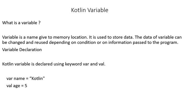 Android | Kotlin | Training: What is a Variable смотреть онлайн