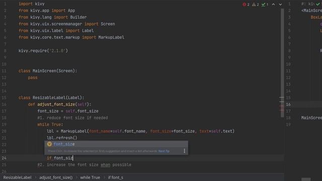 Python Kivy GUI - Automatically resize Text to fit Label when Label resizes - Tutorial part 5 смотреть онлайн