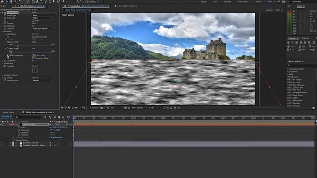 After Effects Tutorial - Realistic Water Motion Using Fractal Noise as Displacement Map смотреть онлайн