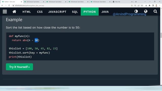 Python - Sort Lists And Customize Sort Function@arvindprogramming смотреть онлайн
