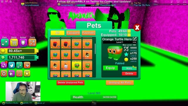 NEW SECRET AREA AND DEV PETS FOR ROBLOX GAME PEW PEW SIMULATOR смотреть онлайн