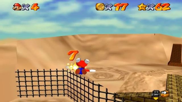 Super Mario 64 Walkthrough - Course 8 - Shifting Sand Land смотреть онлайн