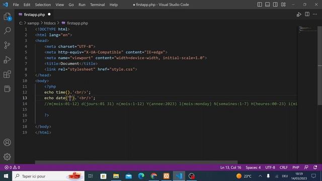 Apprendre php | les fonctions en php | fonctions sur les date смотреть онлайн