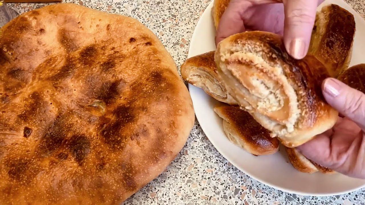 Наша любимая сдобная выпечка к чаю на закваске (Армянская гата) смотреть онлайн