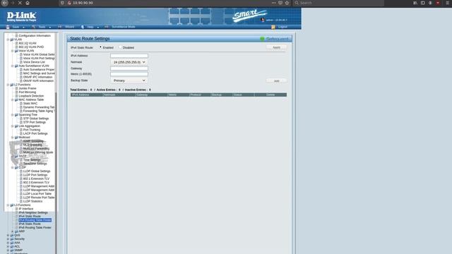 Dlink DGS 1210-48 Web Interface