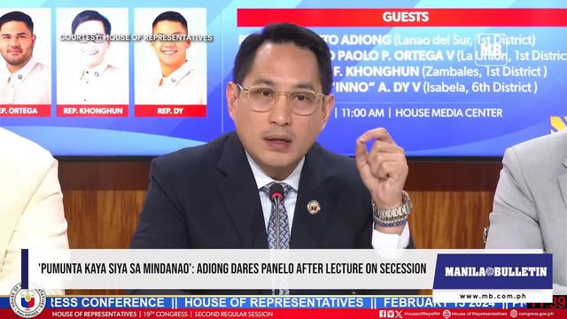 'Pumunta kaya siya sa Mindanao’: Adiong dares Panelo after lecture on secession смотреть онлайн