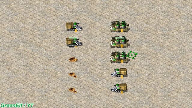 Green and Veteran War Miners vs Elite - Red Alert 2 смотреть онлайн