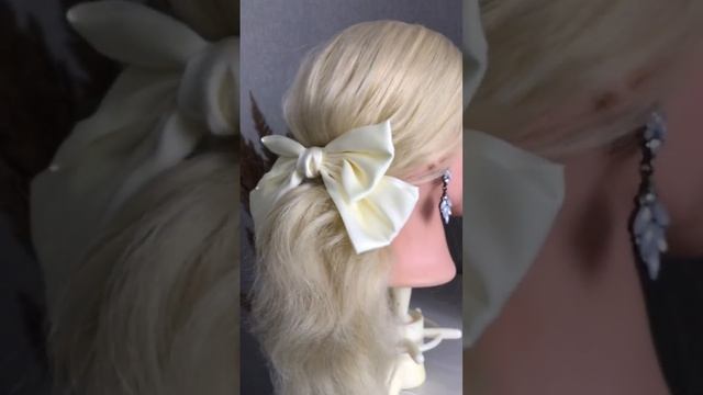Любимая рубрика до/после . Низкий хвост с бантом #hairstyle #прическа #прически #локоны #невеста смотреть онлайн