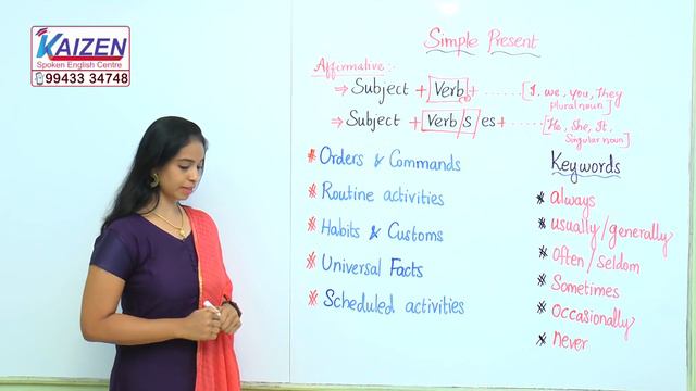 Simple present (Part -2) #38 Learn English with Kaizen through Tamil смотреть онлайн