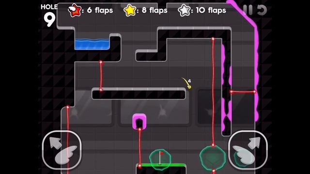 Flappy Golf 2 - Laser Shield Land Hole 9 (5 flaps) смотреть онлайн