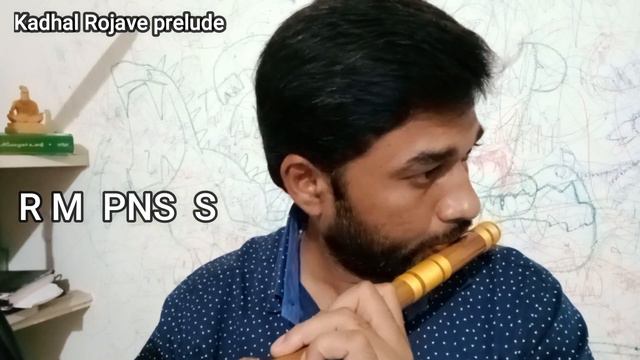Roja BGM - Kadhal Rojave prelude | Flute notes | Flute beginners | Tamil смотреть онлайн