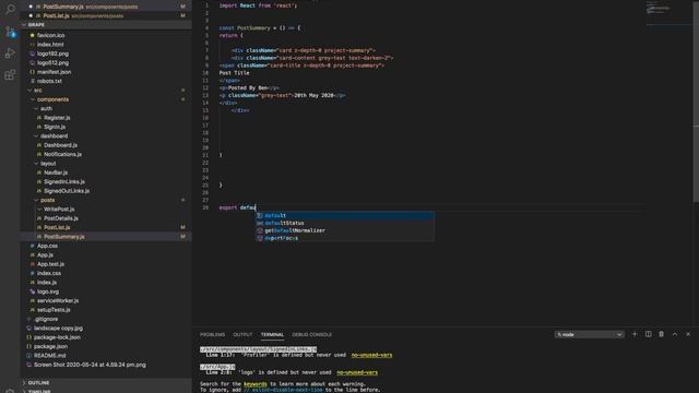 React, Redux & Firebase Tutorial #6 - Social Media App - Post Summary Component смотреть онлайн
