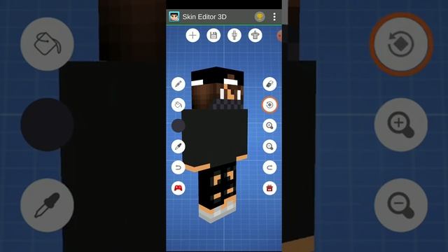 делаем скин для Майнкрафт в приложении Skin Editor 3D классный скин в Майнкрафте пе!!!!