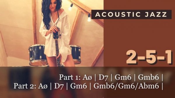 2 5 1 G Minor Jazz Guitar Backing Jam Track | II V I Acoustic Guitar Jazz | Scale Cheat Sheet Below
