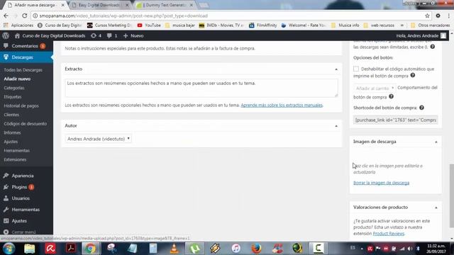 Easy Digital Downloads de Wordpress - Crear productos - Parte 1 смотреть онлайн