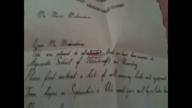 Моё письмо из Хогвартса! смотреть онлайн