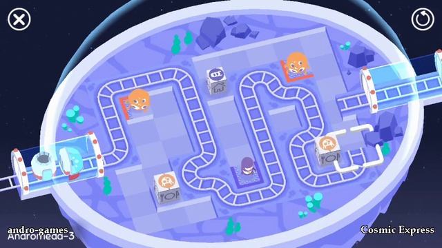 Cosmic Express (by Draknek) - puzzle game for Android and iOS - gameplay. смотреть онлайн