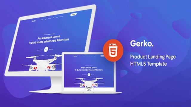 Gerko - Product Landing Page Template with Bootstrap | Themeforest Website Templates and Themes смотреть онлайн