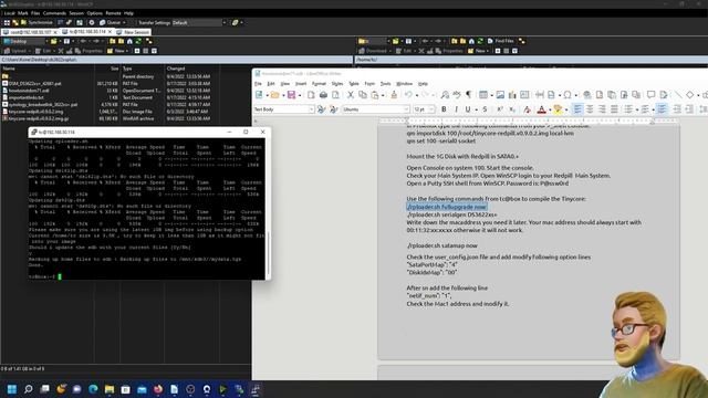 How To Install DSM 7.1.0 On Baremetal Compile Pocopico Redpill Synology DS3622XS+ Proxmox Tinycore