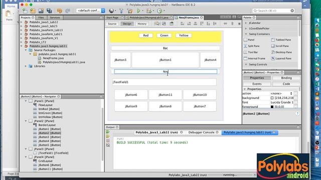 Lập trình Java Swing - Video12 - Sử dụng FlowLayout, BorderLayout trong java swing (lab3.1 p2) смотреть онлайн