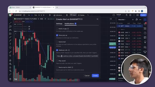 How to use Dhan Webhook for TradingView | Options Trading | Pine Script | Alert Explained | Dhan смотреть онлайн