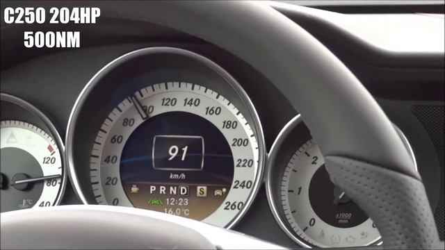 Mercedes W204 C-Class Diesel Acceleration - C180 Vs C200 Vs C220 Vs C250 Vs C320 Vs C350