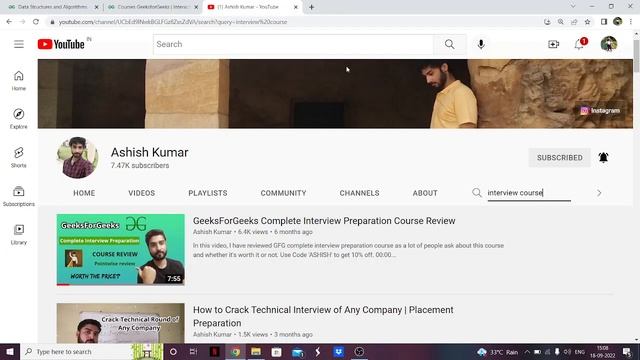 GeeksForGeeks DSA Self Paced Course Review смотреть онлайн