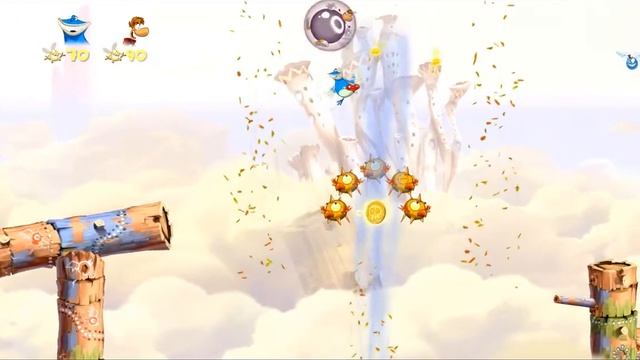 Прохождение Rayman Origin Часть 2.03 (Ищи ветра в поле) (co-op) смотреть онлайн