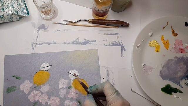 ПИШЕМ ВЕСЕННЕЕ НАСТРОЕНИЕ? СИНИЧКИ смотреть онлайн