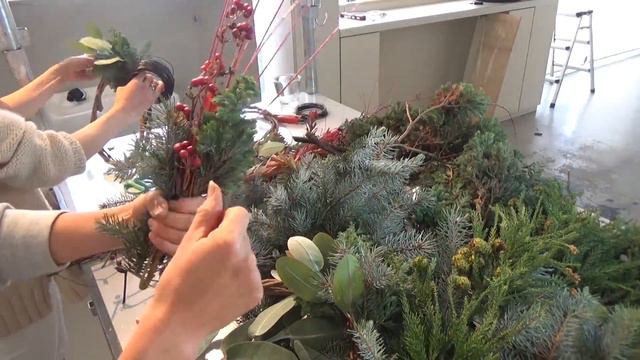 クリスマスなまリース　Fresh Christmas Wreath！