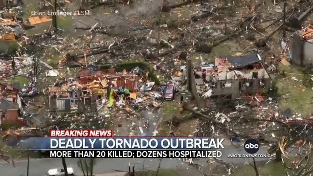 Tornado outbreak leaves trail of destruction in deep South and Midwest | WNT смотреть онлайн