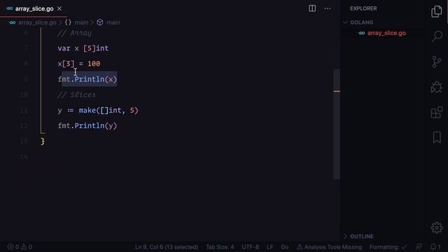 15 Golang Tutorial - Array Vs Slices смотреть онлайн