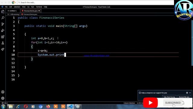 Java program | WAP to print Fibonacci Series in java | #Arlearning | #By_Aaditey_Raaz смотреть онлайн