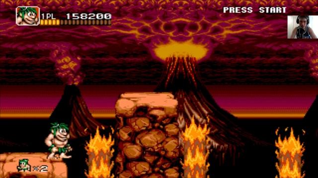 Приключение первобытных ниндзя- Joe and Mac Caveman Ninja (SEGA прохождение) смотреть онлайн