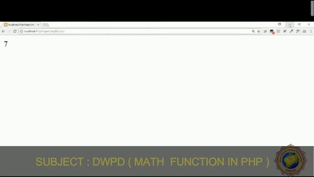 DWPD MATH & DATE,TIME FUNCTION IN PHP смотреть онлайн