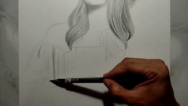 Sketchbook practice - Drawing a Female with pencil graphite | part #21 смотреть онлайн